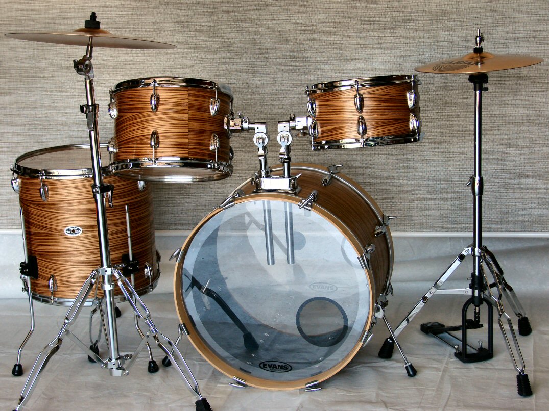 Slingerland Zebra Wood Drum Kit